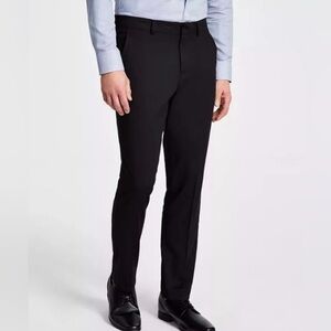Kenneth Cole Reaction Men’s Slim Fit Black Suit Dress Pants 30Wx32L - NWT